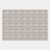 青とエレガント灰色の雪のトナカイのクリスマス ラッピングペーパーシート (正面2)