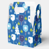 青とエレガント白のクリスマスの漬物 フェイバーボックス (オープン)