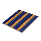 青とオレンジのストライプ タイル (側面)