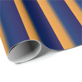 青とオレンジのストライプ ラッピングペーパー (ロールコーナー)