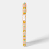 青とオレンジのダイヤモンド型の幾何学模様 Case-Mate iPhoneケース (裏面 / 右)