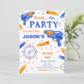 青とオレンジのダーツガン 招待状 (スタンド正面)