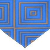 青とオレンジの催眠ダイヤモンドモダンアポップ・アートのート テーブルクロス (アングル)