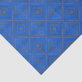 青とオレンジの催眠ダイヤモンドモダンアポップ・アートのート 薄葉紙 (詳細)