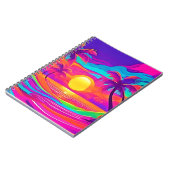 青とオレンジの夕日 ノートブック (左側)