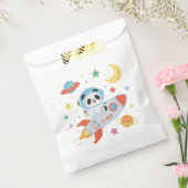 青とオレンジの宇宙飛行士パンダ フェイバーバッグ (封をした状態)