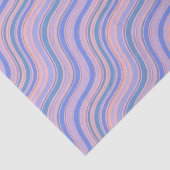 青とオレンジの波線の濃淡 薄葉紙 (詳細)