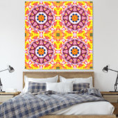 青とオレンジの火花 キャンバスプリント (インサイチュ (寝室))