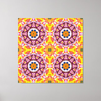 青とオレンジの火花 キャンバスプリント