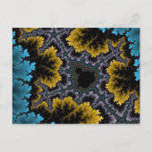 青とオレンジの珊瑚はがき ポストカード (正面)