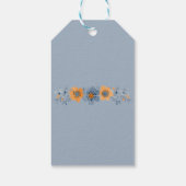 青とオレンジの花結婚式の引き出物ありがとう ギフトタグ (裏面)