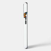 青とオレンジの蝶の飛リラックス行 Case-Mate iPhoneケース (裏面 / 左)