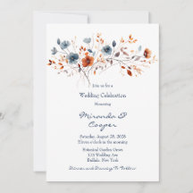 青とオレンジの野結婚花