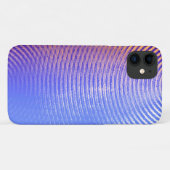 青とオレンジの音波パターン Case-Mate iPhoneケース (裏面(横))