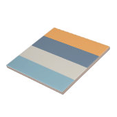 青とオレンジストライプの タイル (側面)