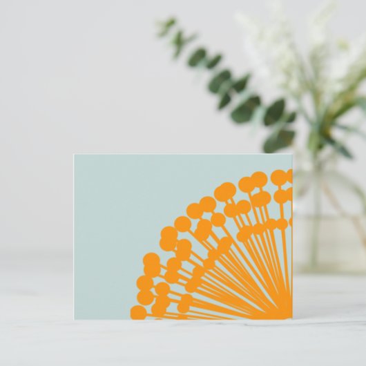 青とオレンジ ポストカード (スタンド正面)