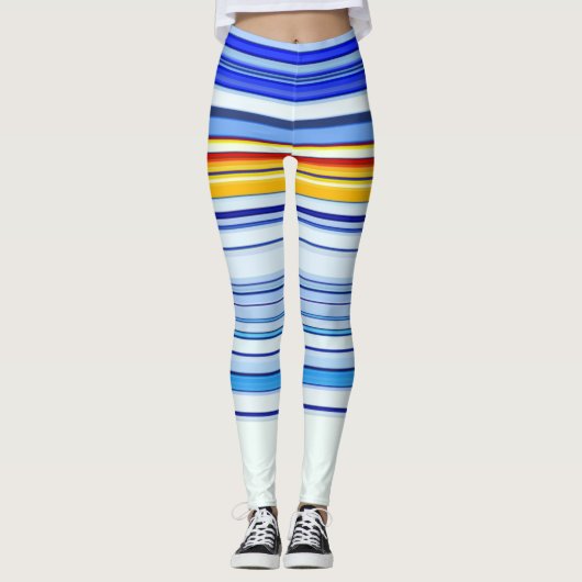 青とオレンジ レギンス (正面)