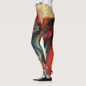 「青とガス」アートレギンス レギンス (左)