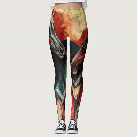 「青とガス」アートレギンス レギンス (正面)