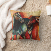 「青とガス」アート装飾用クッション クッション (ブランケット)