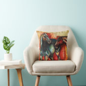 「青とガス」アート装飾用クッション クッション (椅子)