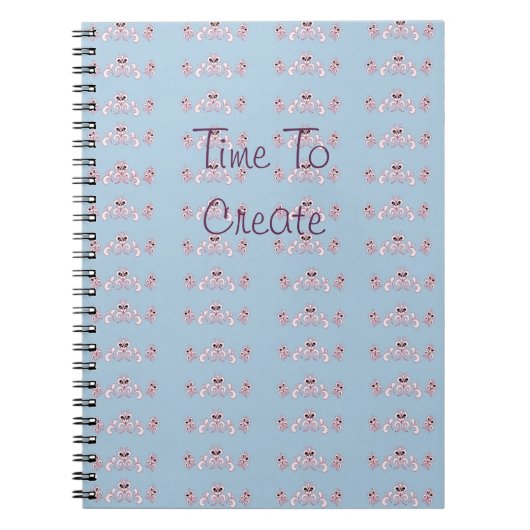 青とクランベリー ノートブック (正面)