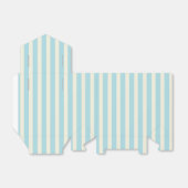 青とクリームのストライプのお願い箱 フェイバーボックス (折り畳みなし)