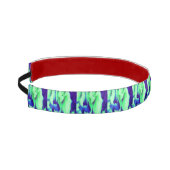 青とクリームは夢のようだ アスレチックヘッドバンド (左)