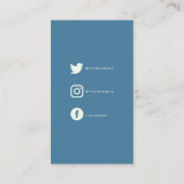 青とクリー感謝していムお前、ソーシャルリンクの囲い エンクロージャーカード (裏面)