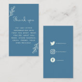 青とクリー感謝していムお前、ソーシャルリンクの囲い エンクロージャーカード (正面/裏面)