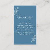 青とクリー感謝していムお前、ソーシャルリンクの囲い エンクロージャーカード (正面)