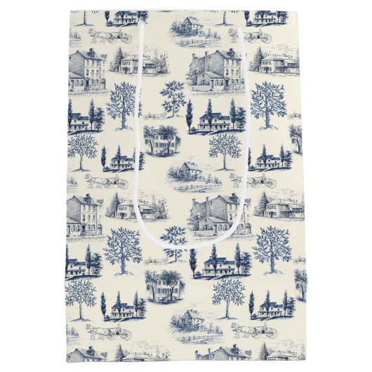 青とクレメトイレおめでとう ミディアムペーパーバッグ (裏面)