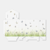 青とクレーム蝶ガーデン魅力的シーン フェイバーボックス (折り畳みなし)