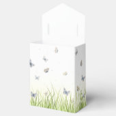 青とクレーム蝶ガーデン魅力的シーン フェイバーボックス (オープン)