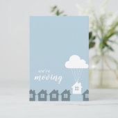 青とグレーの移動する飛行家 招待状 (スタンド正面)