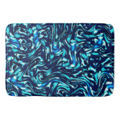 青とシアンのカーブを損なう バスマット (正面)