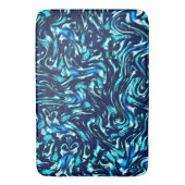 青とシアンのカーブを損なう バスマット (正面縦)