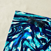 青とシアンのカーブを損なう ビーチタオル (インサイチュ)