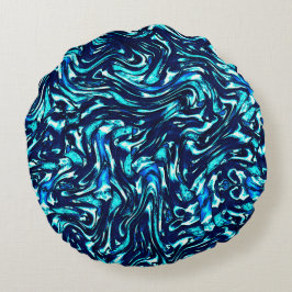 青とシアンのカーブを損なう ラウンドクッション