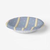青とストライプ白ドット丼 ペーパーボウル (傾斜あり)