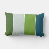 青とストライプ緑の大きなとモノグラム ランバークッション (裏面)