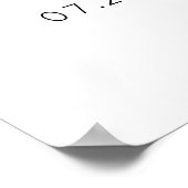 青とタンの気球を持つクマへようこそ ポスター (角)