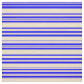 青とタンの色のストライプ ファブリック (見本)