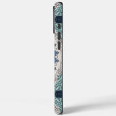 青とターコイズの曼荼羅 幾何学対称 Case-Mate iPhoneケース (裏面 / 左)