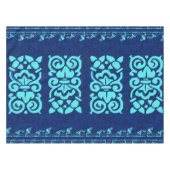 青とターコイズのAmalfiテーブルクロス テーブルクロス (正面(横))