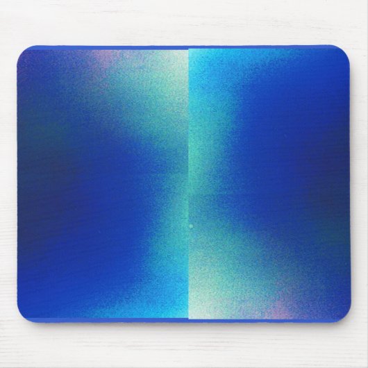 青とターコイズデザイン マウスパッド (正面)