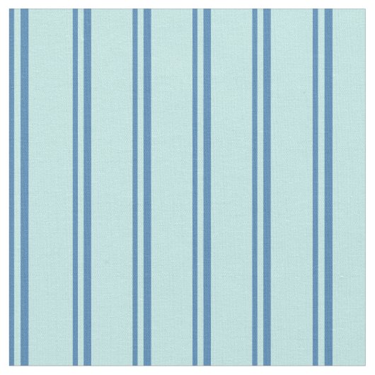 青とターコイズ線のパターン ファブリック (クローズアップ)