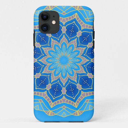 青とターコイズ Case-Mate iPhoneケース (裏面)