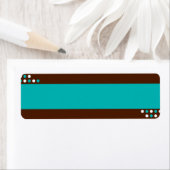 青とティール(緑がかった色)のラベル ラベル (インサイチュ)