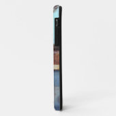 青とティール(緑がかった色)の錆びたトラックのクローズアップ Case-Mate iPhoneケース (裏面/左)